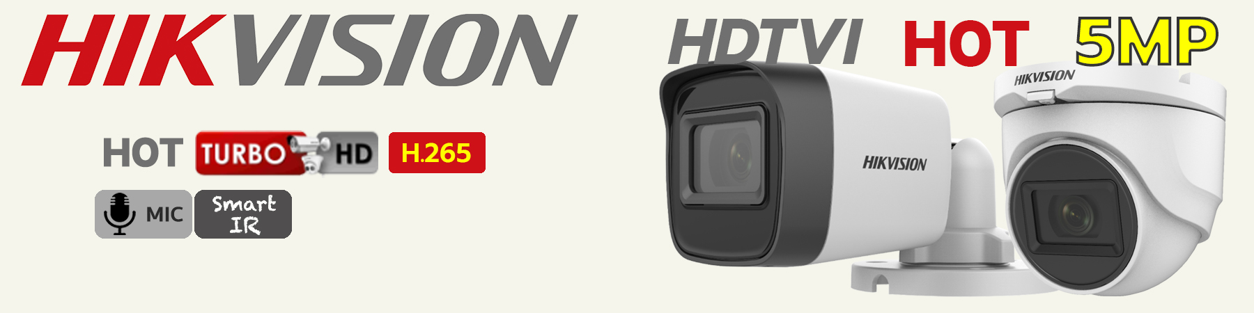 กล้องวงจรปิด Hikvision, กล้อง Hikvision, Smart IR, ไมค์บันทึกเสียง, DS-2CE16H0T-ITFS, DS-2CE76H0T-ITMFS